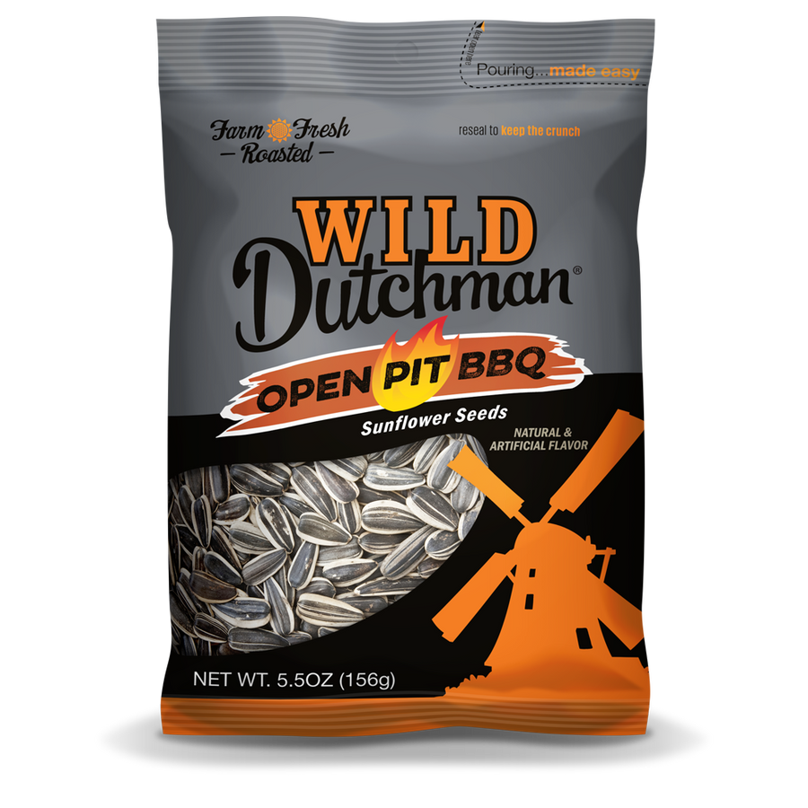 OPEN PIT BBQ FLAVORED SUNFLOWER SEEDS • 5.5 OZ